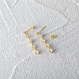 925 Silver Zircon Butterfly Earrings Sweet Fairy Jewelry for Women