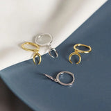 925 Silver Zircon Star Moon Earrings Gift for Women Girls