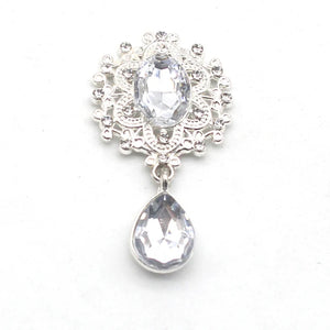Delicate Crystal Brooch - Wedding Holiday Invitation Accessory