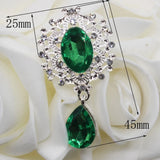 Delicate Crystal Brooch - Wedding Holiday Invitation Accessory