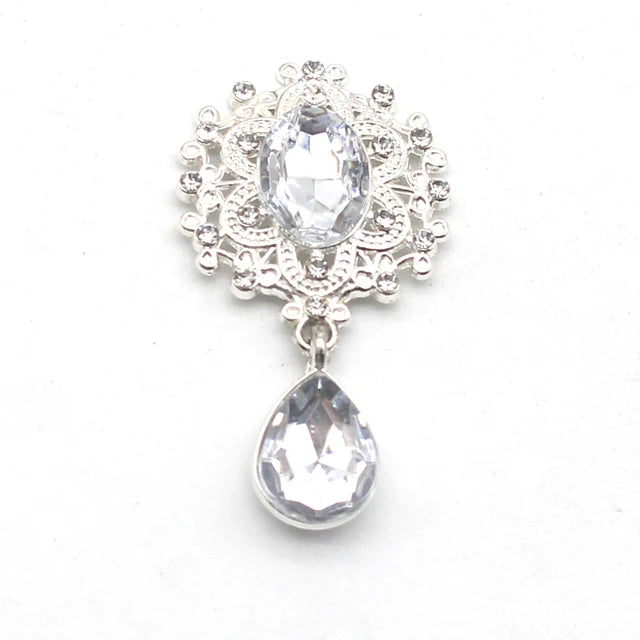 Delicate Crystal Brooch - Wedding Holiday Invitation Accessory