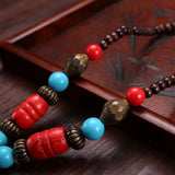 Bohemian Fringed Statement Necklace Retro Style