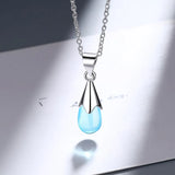 925 Silver CZ Pendant Necklace 43.5CM