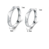 925 Silver CZ Couple Ring Adjustable Size