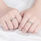 925 Silver Needle Women's Opening Ring Anniversary Wedding