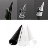 Finger Cone Ring Stand Holder Display Plastic White
