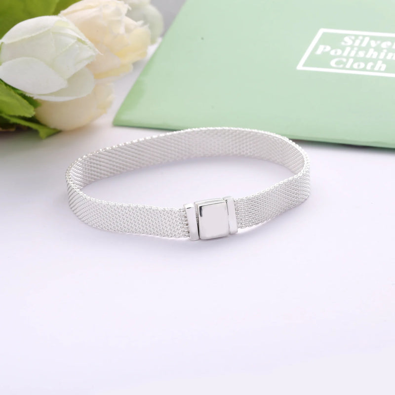 925 Silver Charm Pan for Reflexions Mesh Bracelet