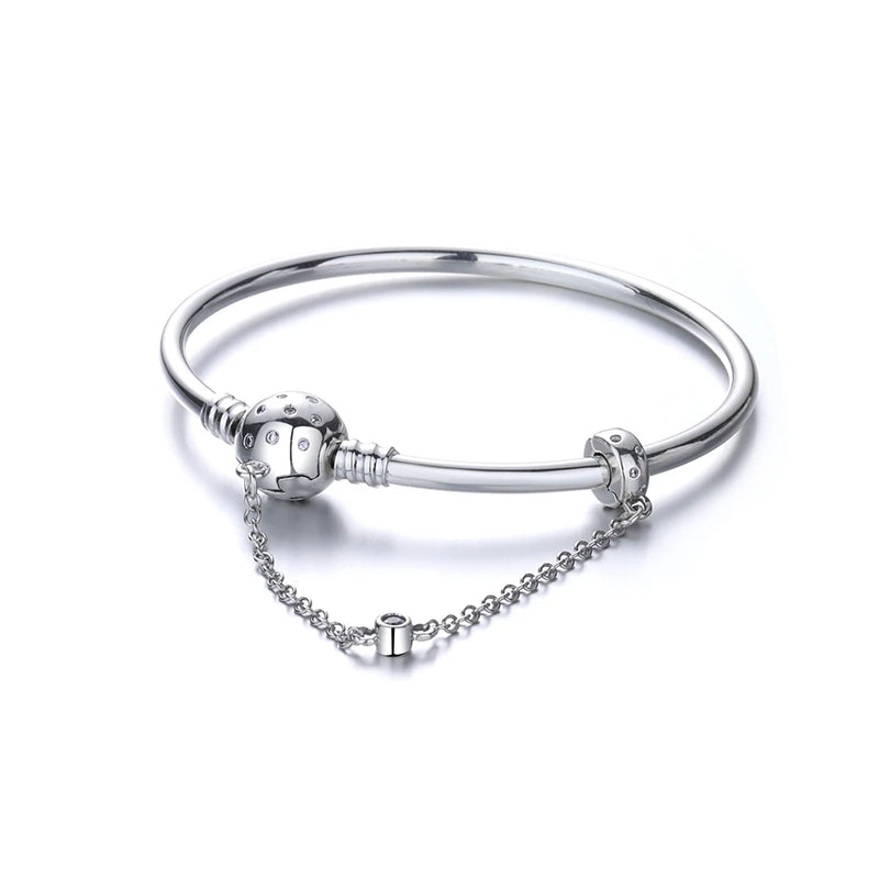 925 Sterling Silver True Bangle for Women DIY Jewelry