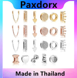 925 Silver Reflexions Clip Charm CZ Fit DIY Bracelet