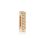 925 Silver Reflexions Clip Charm CZ Fit DIY Bracelet