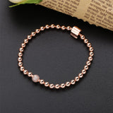 925 Silver Pan Charms Beads & Pav Bracelet - Punk Style DIY Gift