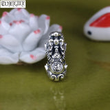 100% 999 Silver Pixiu Beads 3D Vintage Silver Piyao Beads