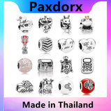 S925 Sterling Silver 11 Cab Taxi Cow Wish Bunny Charm Bead