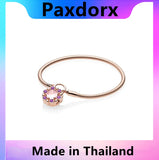 S925 Sterling Silver Bracelet with Padlock Clasp