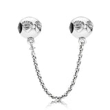 S925 Sterling Silver Safety Chain Bracelet DIY Jewelry