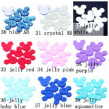 100pcs 30*35mm Resin Rhinestone Flatback Beads Stone Art DIY Wedding
