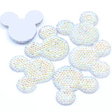 100pcs 30*35mm Resin Rhinestone Flatback Beads Stone Art DIY Wedding