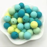 100pcs 15MM Round Silicone Teething Bead For Baby BPA Safe DIY