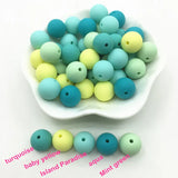 100pcs 15MM Round Silicone Teething Bead For Baby BPA Safe DIY