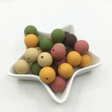 100pcs 15MM Round Silicone Teething Bead For Baby BPA Safe DIY