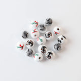 20Pcs Halloween Wooden Beads DIY Party Bead Decoration Children's Toys