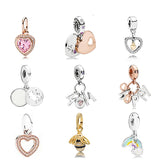 925 Sterling Silver Beads Charm Bracelets Women DIY Jewelry