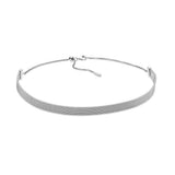 925 Silver Angel Wing Heart Mesh Choker Necklace DIY Women Jewelry