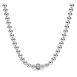 925 Silver Locket Crown Beads Necklace DIY Women Jewelry