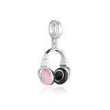 925 Silver Hamburger Fries Coffee Charm for Bracelet DIY