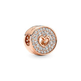 925 Silver Mama Heart Charm for Bracelet DIY Beeds