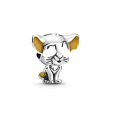 925 Silver Mother's Animal Charm for Bracelet DIY Gift