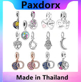 925 Sterling Silver Pendant Dangle for Women Bracelet