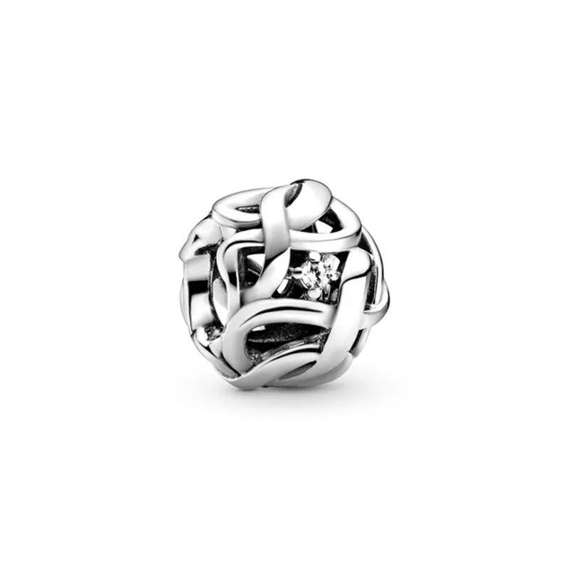 S925 Sterling Silver Spring Mother's Collection Love You Charm