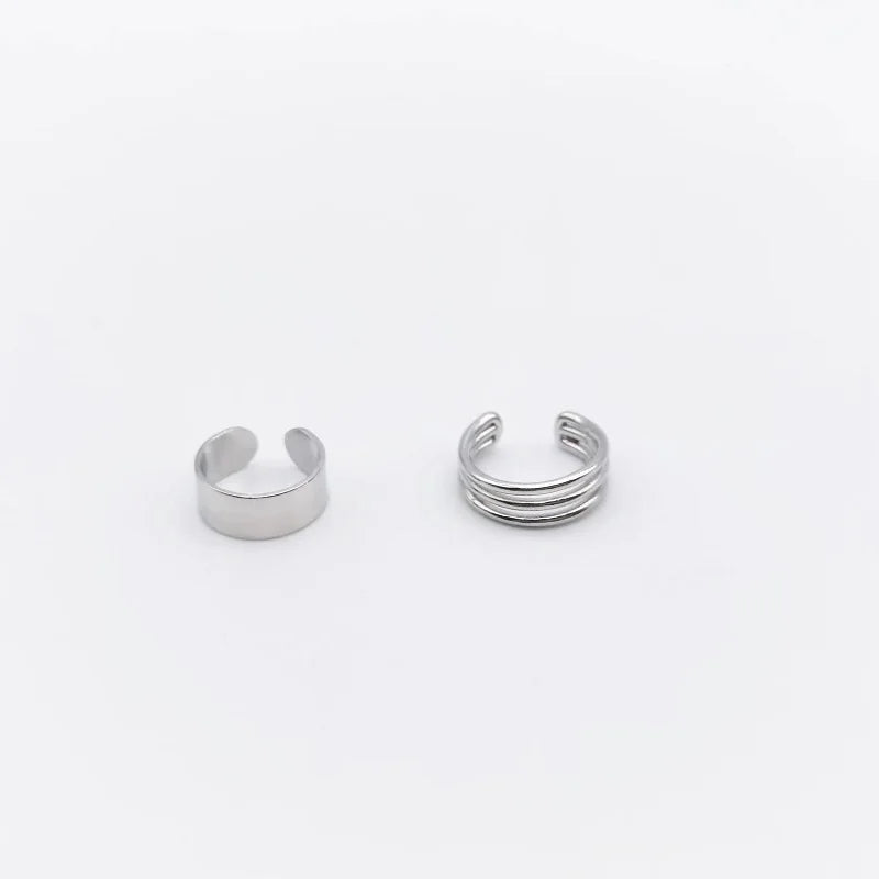 Ear Cuff Earrings Women Copper Alloy S925 Silver Plated Clip Cartilage Jewelry