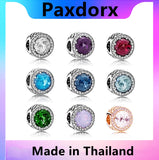 S925 Sterling Silver Clear Cz Rose Pandora Charm