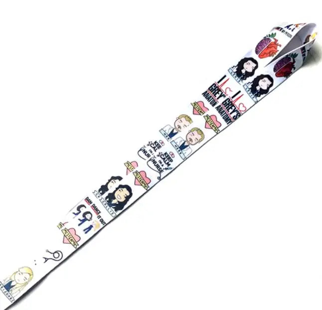 20pcs Grey's Anatomy Lanyard Neck Strap ID Badge Key Chain