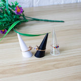 20pcs Plastic Finger Cone Fingertip Ring Stand Display Showcase Holder