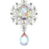 10Pcs Rhinestone Brooch Wedding Invitation Card Decor DIY