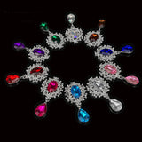 10Pcs Rhinestone Brooch Wedding Invitation Card Decor DIY
