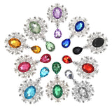 10Pcs Rhinestone Brooch Wedding Invitation Card Decor DIY
