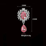 10Pcs Rhinestone Brooch Wedding Invitation Card Decor DIY