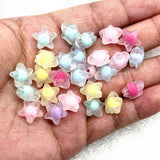Matte Acrylic 12mm Star Spacer Beads for Jewelry Making DIY