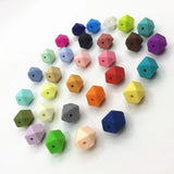 30Color Silicone Hexagon Beads - DIY Silicone BPA-Free Beads 50pc/lot