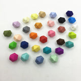 30Color Silicone Hexagon Beads - DIY Silicone BPA-Free Beads 50pc/lot