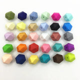 30Color Silicone Hexagon Beads - DIY Silicone BPA-Free Beads 50pc/lot