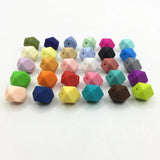 30Color Silicone Hexagon Beads - DIY Silicone BPA-Free Beads 50pc/lot