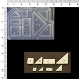 3D Mini Toast Silicone Mold for UV Resin