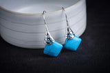 Elegant Silver Jade Marcasite Earrings for Women
