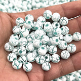 Frost Cracked Acrylic Round Spacer Beads 8mm for DIY Jewelry Making