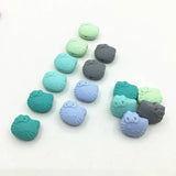 50pcs Cartoon Silicone Baby Teething Beads - 30 Colors Safe Chewing
